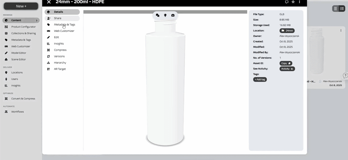 echo3D console