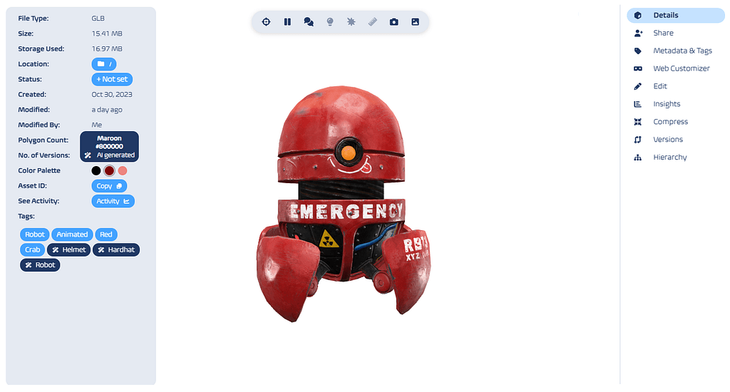 echo3D AI-powered Color Palette Extraction